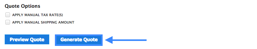 Optional - Generate Quote