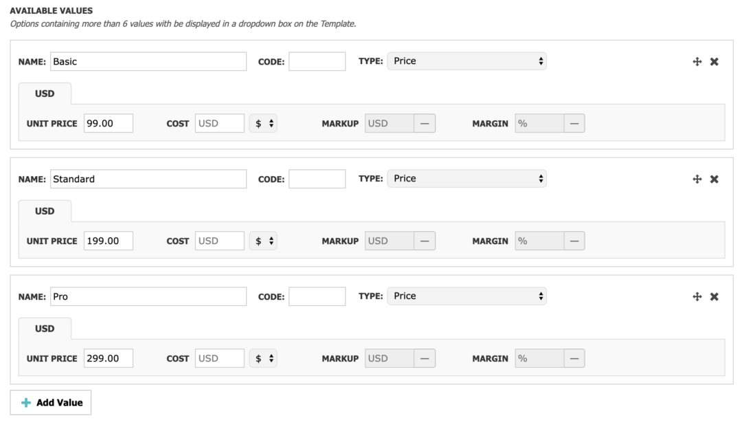 Simple Configurable Products and Services