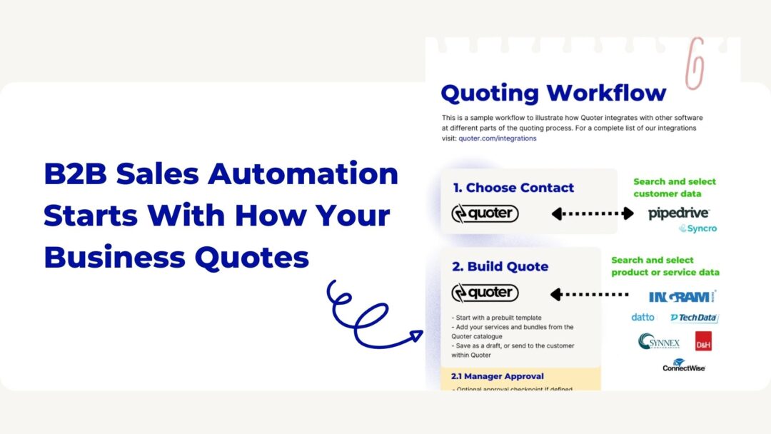 b2b sales automation business quotes