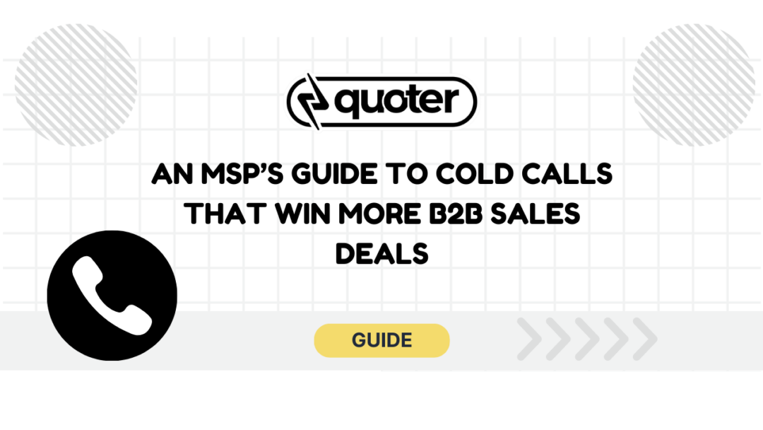 msp cold call guide b2b sales