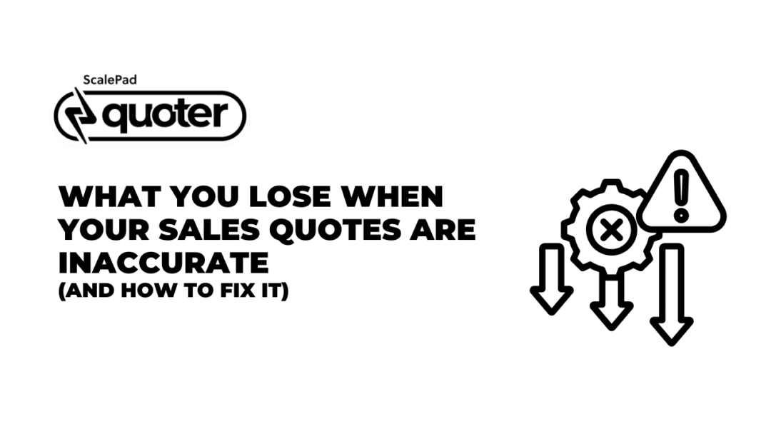 cost of errors on sales quotes