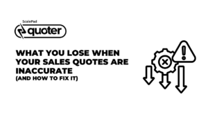 cost of errors on sales quotes